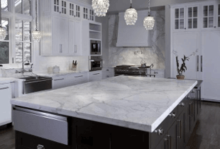 Quartz, corian, marble and granite kitchen worktops