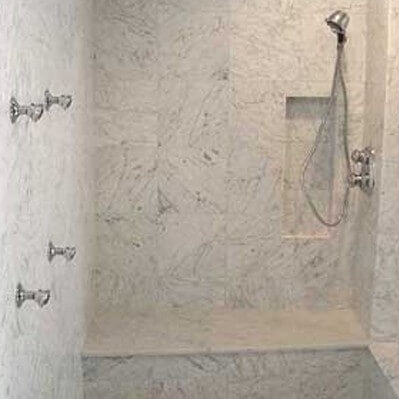 Carrara Gioia Marble Bathroom, London Finchley NW6