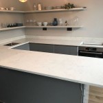 Bianco Carrara quartz kitchen worktop Caconbury London